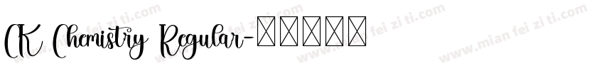 CK Chemistry Regular字体转换